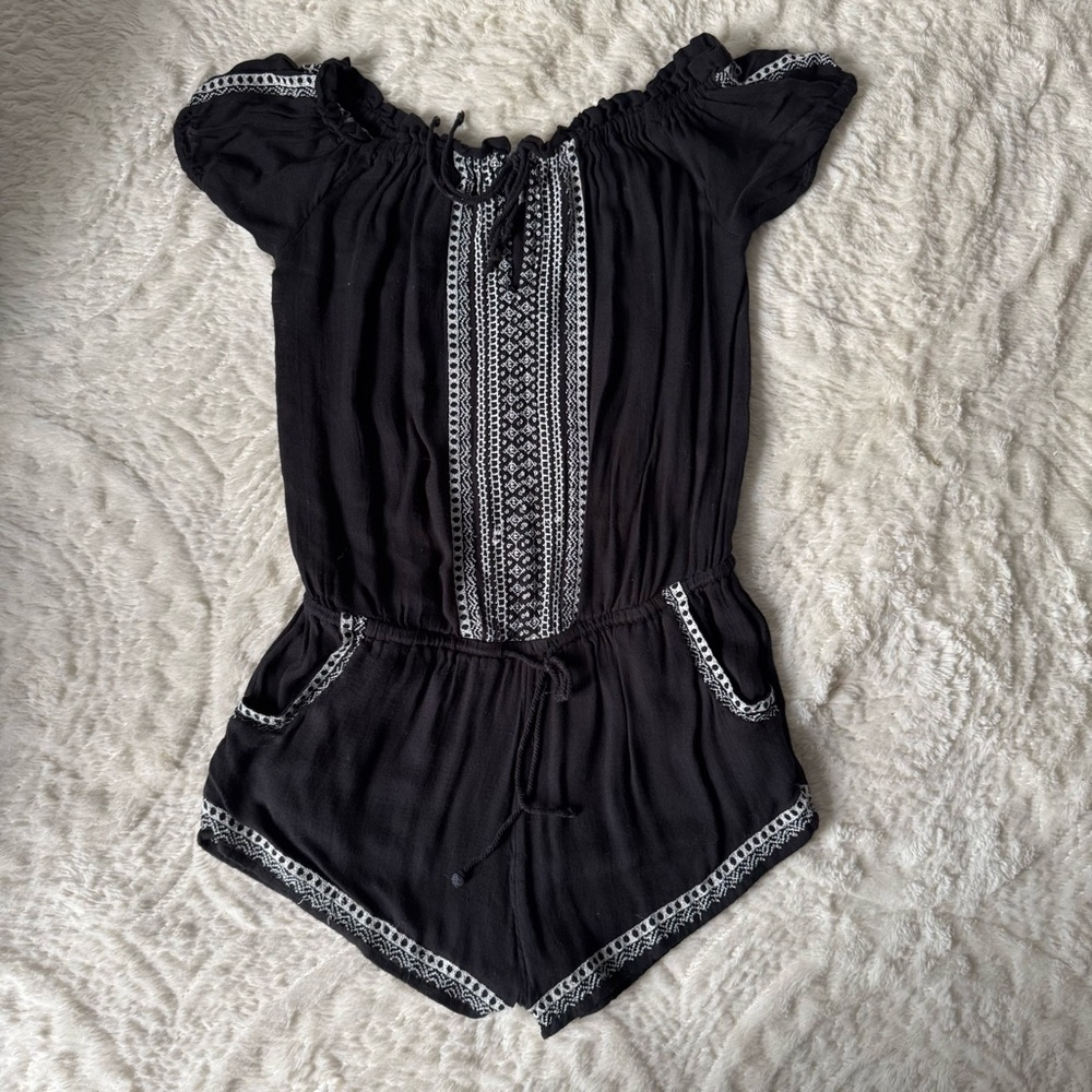 Rip Curl Black and White romper
